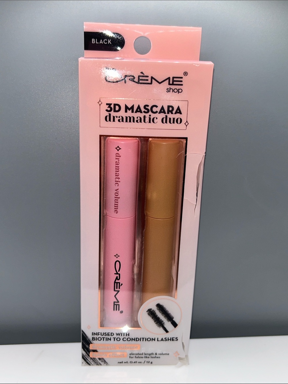 Crème Shop 3D Black Mascara Set